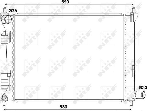 NRF 53166 - Radiators, Motora dzesēšanas sistēma autodraugiem.lv