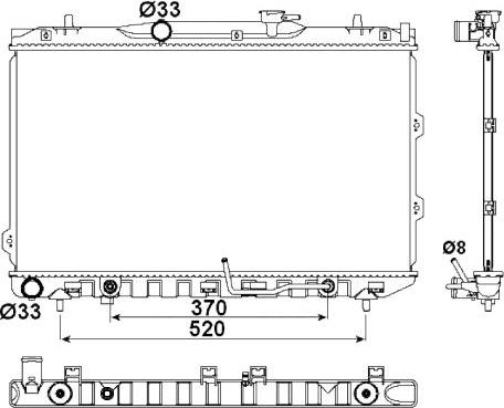 NRF 53162 - Radiators, Motora dzesēšanas sistēma autodraugiem.lv