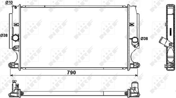 NRF 53181 - Radiators, Motora dzesēšanas sistēma autodraugiem.lv