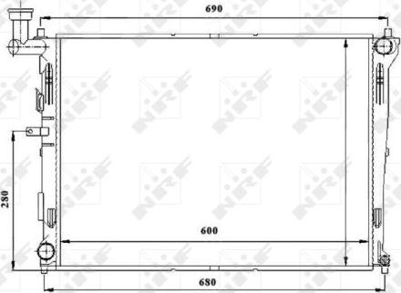 NRF 53845 - Radiators, Motora dzesēšanas sistēma autodraugiem.lv