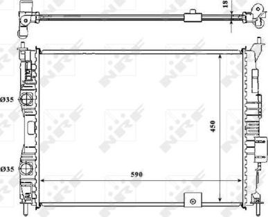 NRF 53846 - Radiators, Motora dzesēšanas sistēma autodraugiem.lv