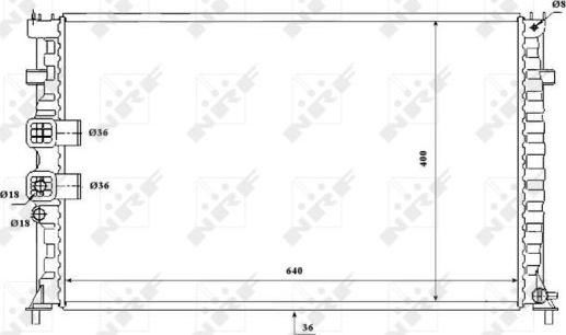 NRF 53842 - Radiators, Motora dzesēšanas sistēma autodraugiem.lv