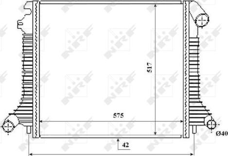 NRF 53855 - Radiators, Motora dzesēšanas sistēma autodraugiem.lv