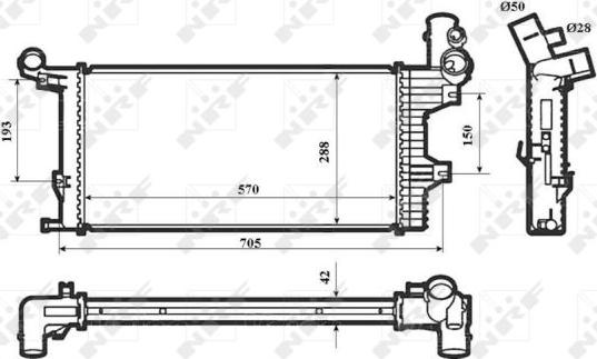 NRF 53856X - Radiators, Motora dzesēšanas sistēma autodraugiem.lv