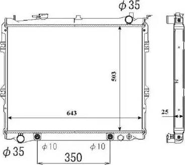 NRF 53853 - Radiators, Motora dzesēšanas sistēma autodraugiem.lv