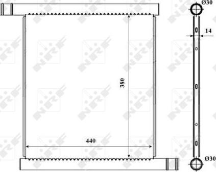 NRF 53857 - Radiators, Motora dzesēšanas sistēma autodraugiem.lv