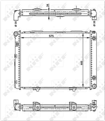 NRF 53866 - Radiators, Motora dzesēšanas sistēma autodraugiem.lv