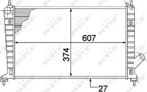 NRF 53804 - Radiators, Motora dzesēšanas sistēma autodraugiem.lv