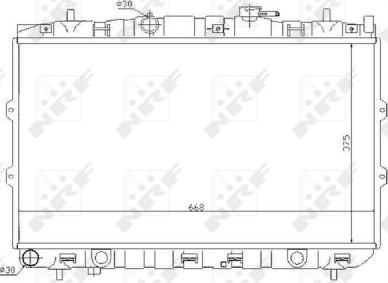 NRF 53819 - Radiators, Motora dzesēšanas sistēma autodraugiem.lv