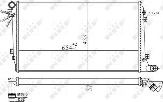 NRF 53814A - Radiators, Motora dzesēšanas sistēma autodraugiem.lv