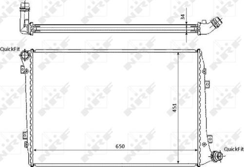 NRF 53814 - Radiators, Motora dzesēšanas sistēma autodraugiem.lv