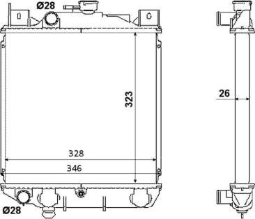 NRF 53881 - Radiators, Motora dzesēšanas sistēma autodraugiem.lv