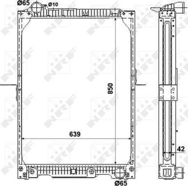 NRF 53888 - Radiators, Motora dzesēšanas sistēma autodraugiem.lv