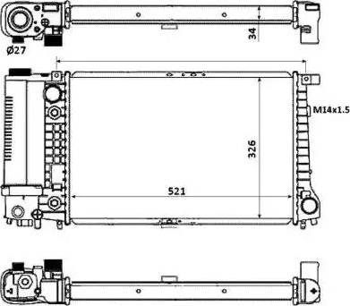 NRF 53879 - Radiators, Motora dzesēšanas sistēma autodraugiem.lv