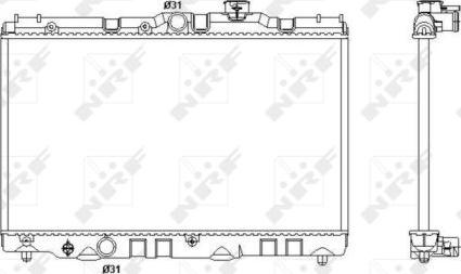 NRF 53399 - Radiators, Motora dzesēšanas sistēma autodraugiem.lv