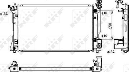 NRF 53395 - Radiators, Motora dzesēšanas sistēma autodraugiem.lv