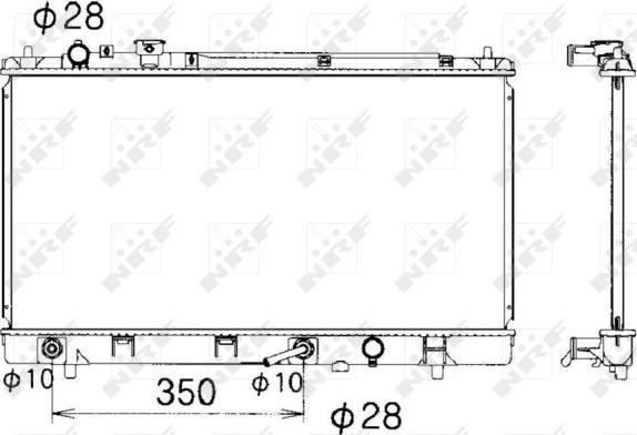 NRF 53340 - Radiators, Motora dzesēšanas sistēma autodraugiem.lv