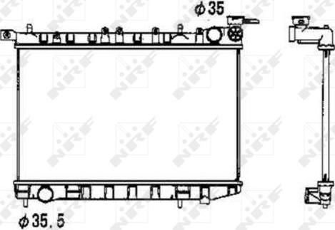 NRF 53341 - Radiators, Motora dzesēšanas sistēma autodraugiem.lv