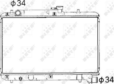 NRF 53351 - Radiators, Motora dzesēšanas sistēma autodraugiem.lv