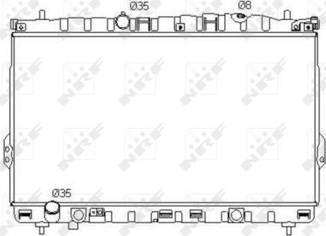 NRF 53353 - Radiators, Motora dzesēšanas sistēma autodraugiem.lv