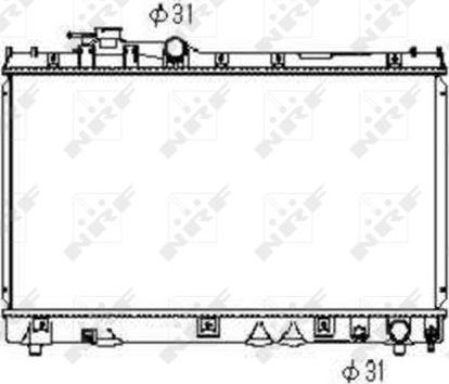 NRF 53352 - Radiators, Motora dzesēšanas sistēma autodraugiem.lv