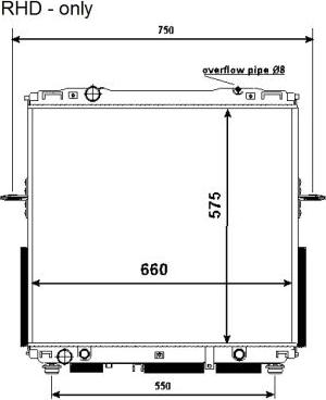 NRF 53368 - Radiators, Motora dzesēšanas sistēma autodraugiem.lv