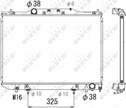 NRF 53319 - Radiators, Motora dzesēšanas sistēma autodraugiem.lv