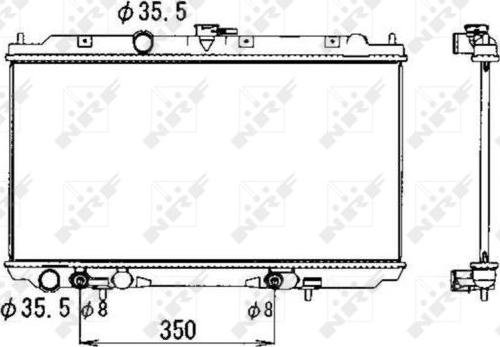 NRF 53389 - Radiators, Motora dzesēšanas sistēma autodraugiem.lv