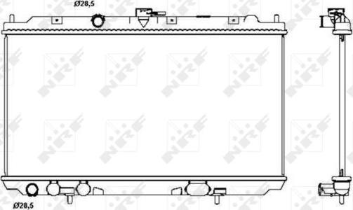 NRF 53387 - Radiators, Motora dzesēšanas sistēma autodraugiem.lv