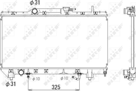 NRF 53336 - Radiators, Motora dzesēšanas sistēma autodraugiem.lv