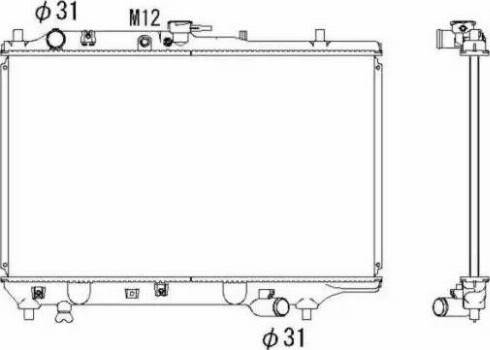 NRF 53332 - Radiators, Motora dzesēšanas sistēma autodraugiem.lv