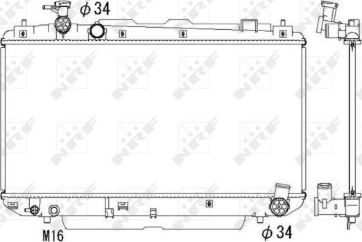 NRF 53324 - Radiators, Motora dzesēšanas sistēma autodraugiem.lv