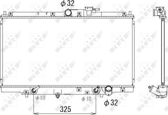 NRF 53328 - Radiators, Motora dzesēšanas sistēma autodraugiem.lv