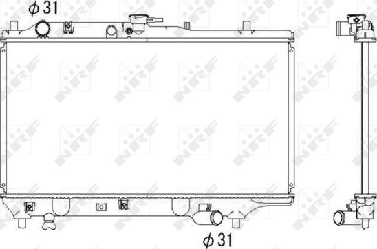 NRF 53322 - Radiators, Motora dzesēšanas sistēma autodraugiem.lv