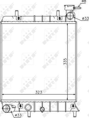 NRF 53376 - Radiators, Motora dzesēšanas sistēma autodraugiem.lv