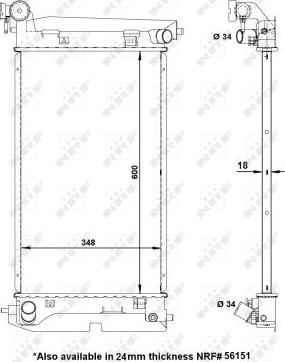 NRF 53373 - Radiators, Motora dzesēšanas sistēma autodraugiem.lv