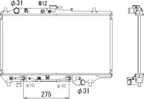 NRF 53293 - Radiators, Motora dzesēšanas sistēma autodraugiem.lv