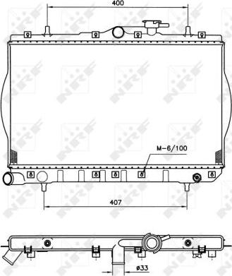 NRF 53260 - Radiators, Motora dzesēšanas sistēma autodraugiem.lv