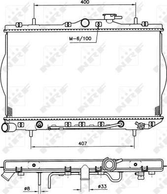 NRF  53261 - Radiators, Motora dzesēšanas sistēma autodraugiem.lv