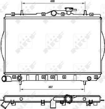 NRF 53262 - Radiators, Motora dzesēšanas sistēma autodraugiem.lv