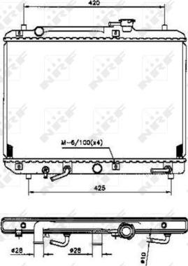 NRF 53208 - Radiators, Motora dzesēšanas sistēma autodraugiem.lv