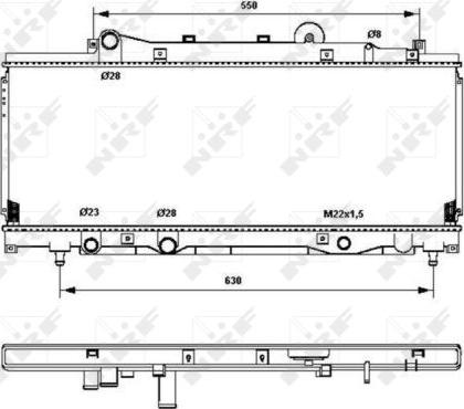 NRF 53202 - Radiators, Motora dzesēšanas sistēma autodraugiem.lv