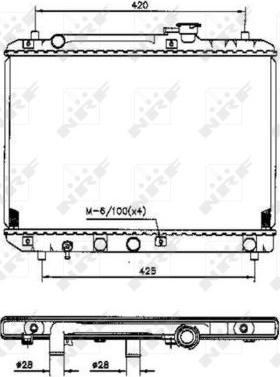 NRF 53207 - Radiators, Motora dzesēšanas sistēma autodraugiem.lv