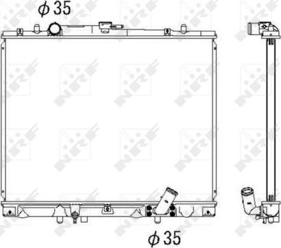 NRF 53285 - Radiators, Motora dzesēšanas sistēma autodraugiem.lv