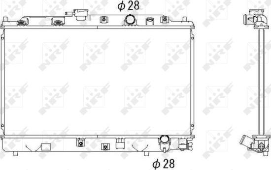 NRF 53286 - Radiators, Motora dzesēšanas sistēma autodraugiem.lv