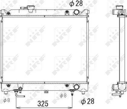 NRF 53280 - Radiators, Motora dzesēšanas sistēma autodraugiem.lv