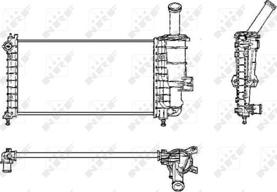 NRF 53230 - Radiators, Motora dzesēšanas sistēma autodraugiem.lv
