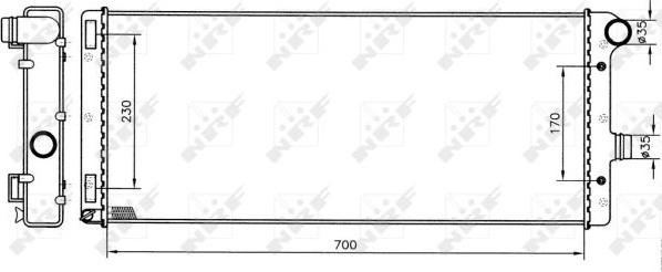 NRF 53228 - Radiators, Motora dzesēšanas sistēma autodraugiem.lv