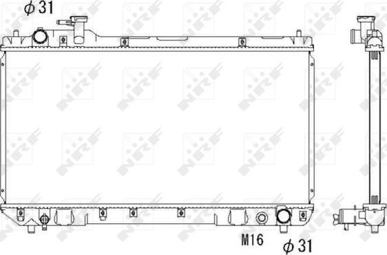 NRF 53275 - Radiators, Motora dzesēšanas sistēma autodraugiem.lv