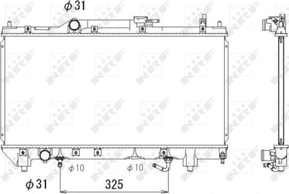 NRF 53278 - Radiators, Motora dzesēšanas sistēma autodraugiem.lv